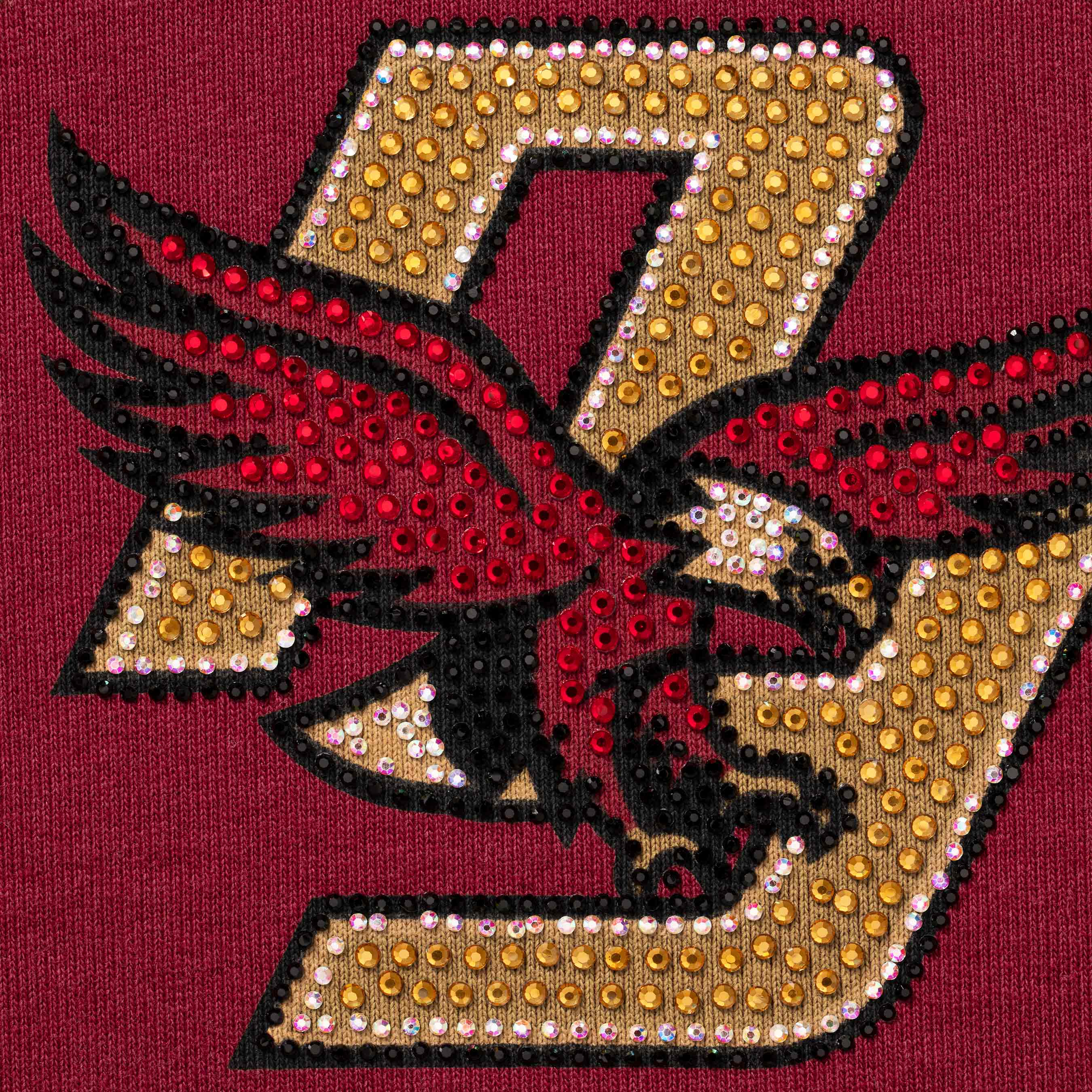 Rhinestone Eagle Hooded Sweatshirt view 18